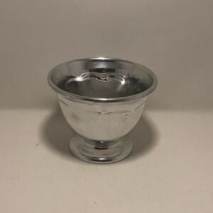 Elegant Silver Tone Decorative Bowl
